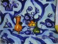 Blue TableCloth abstrait fauvisme Henri Matisse décor moderne nature morte
